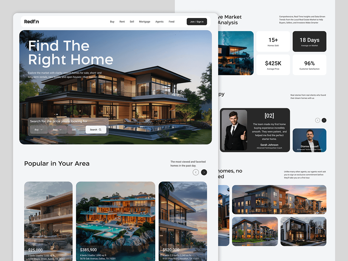 Real Estate web with Advanced Search